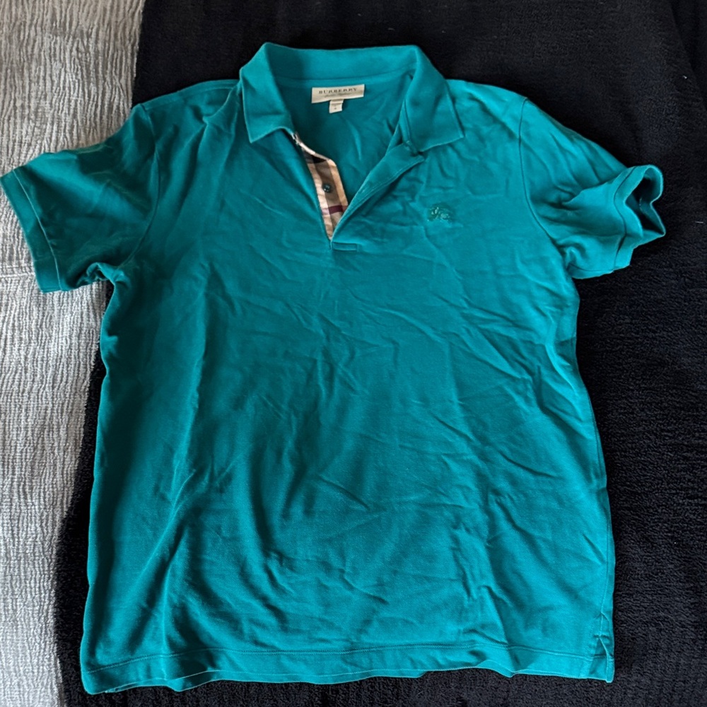 Burberry Turquoise Polo Shirt